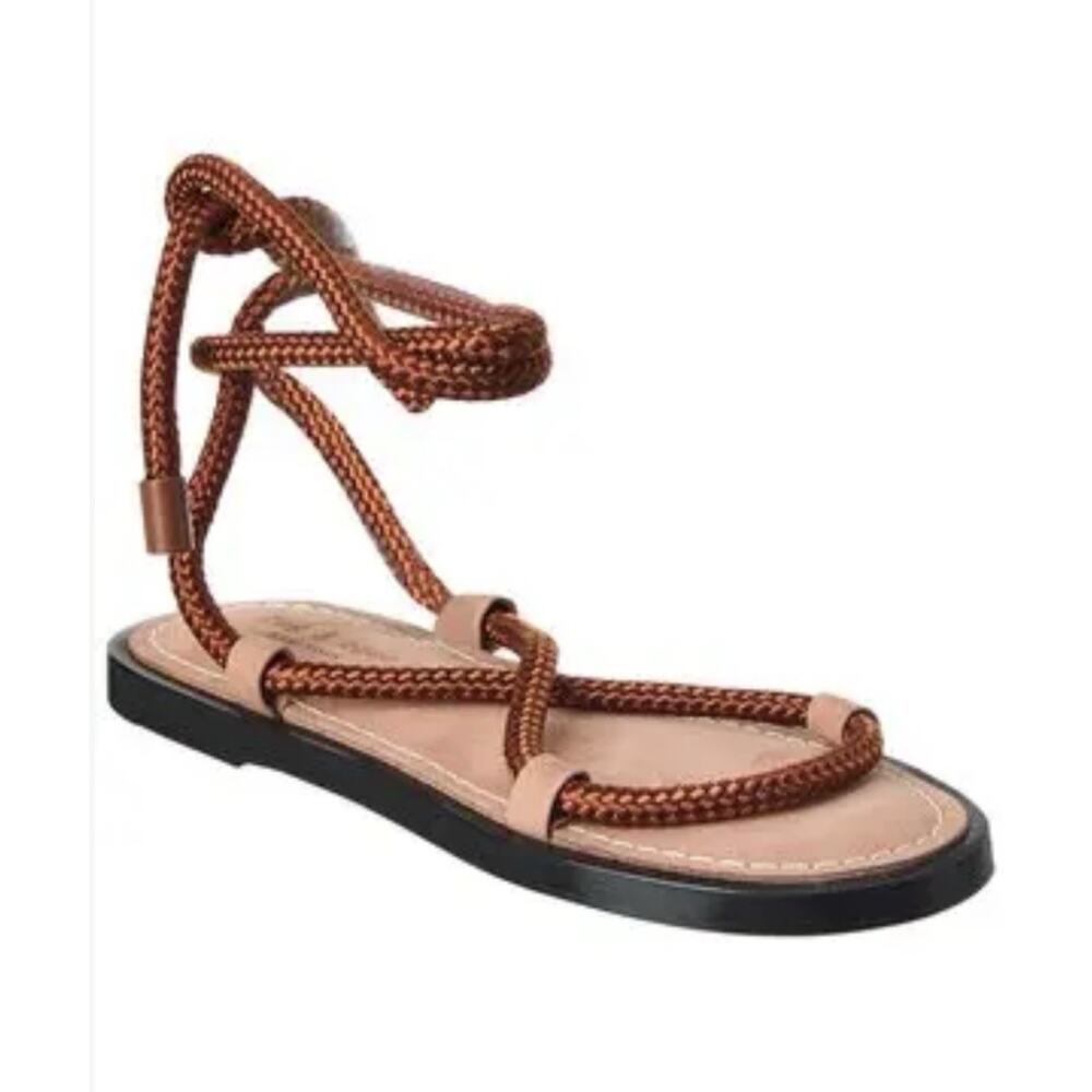 rag & bone Infinity Brown Sandal Leather and Nylon Women's Size 8 US NEW - Picture 2 of 16